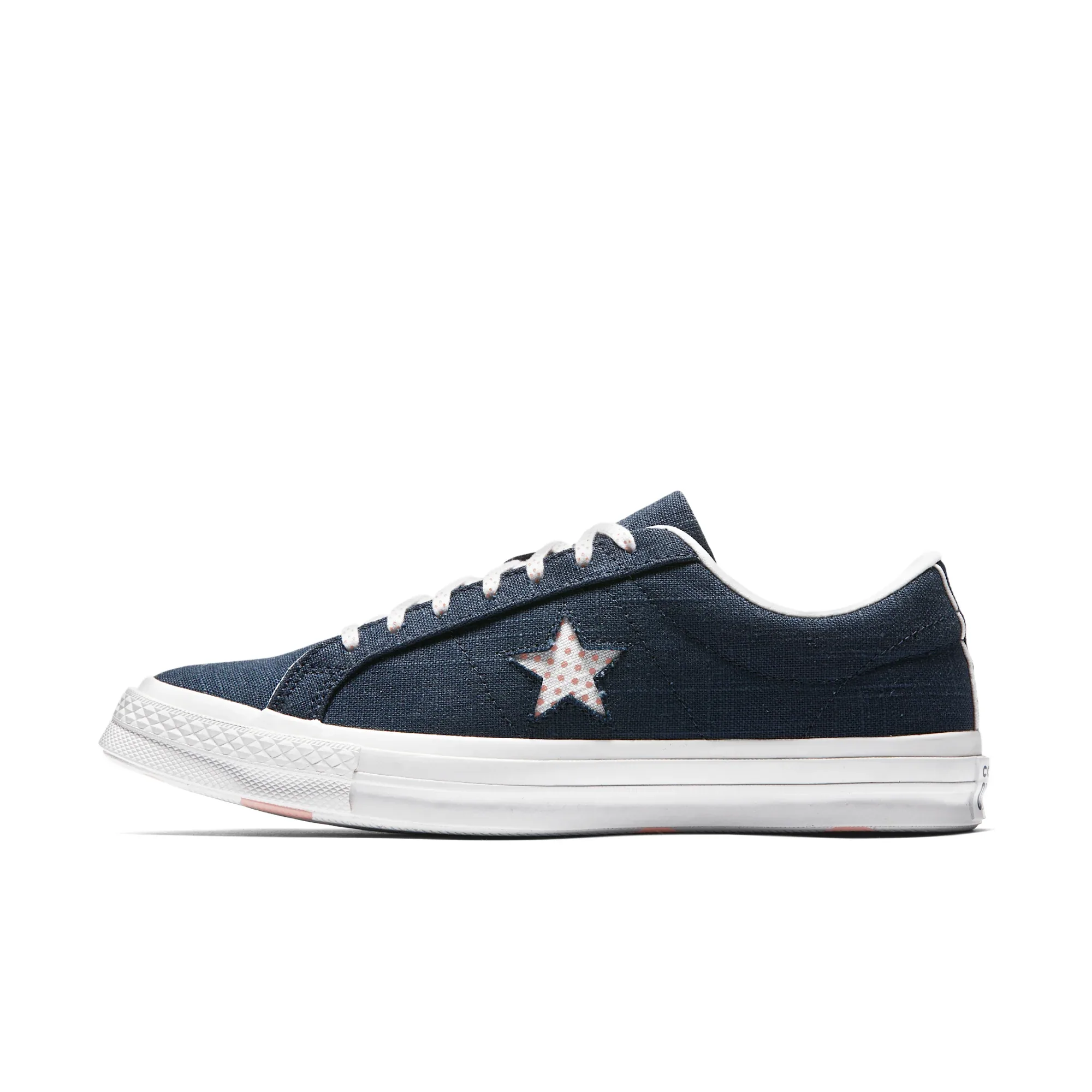 ONE STAR OX NAVY/PALE CORAL/WH