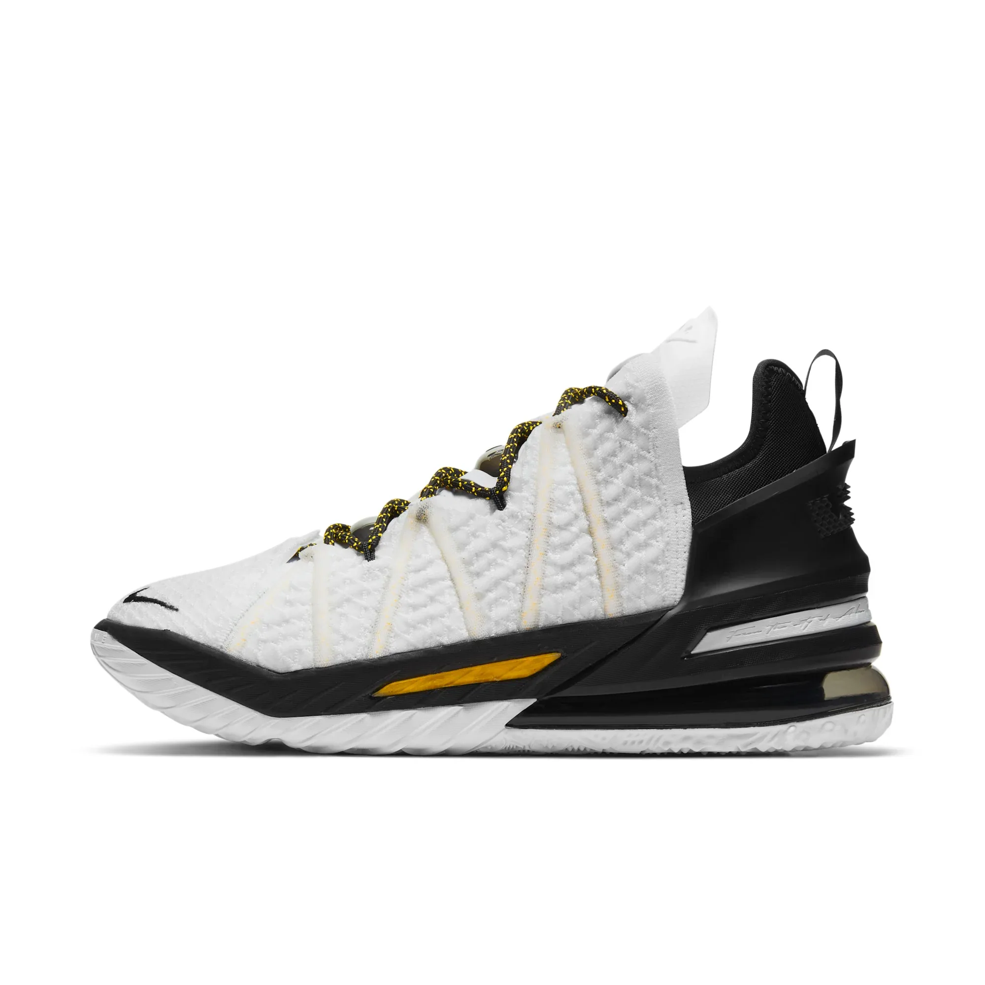 LeBron 18 "White/Black/Gold"